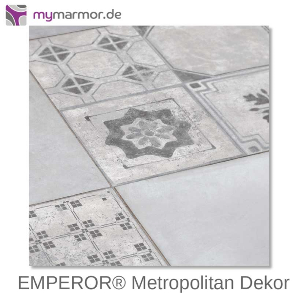 Verlegebeispiel EMPEROR® Metropolitan Dekor 80x80x2cm