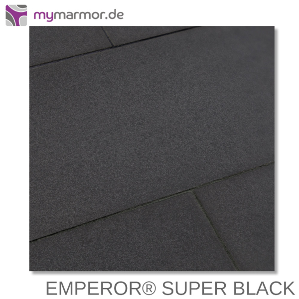 Verlegebeispiel EMPEROR® Super black 80x40x2cm