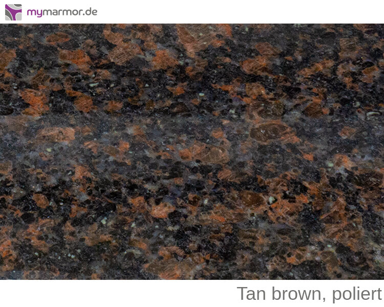 Granitplatte, Tan brown, poliert